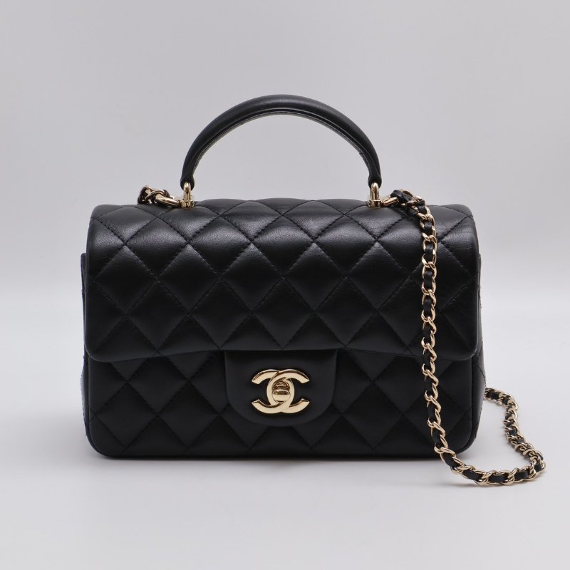 CHANEL Handle Mini CF20 - 黑金-0