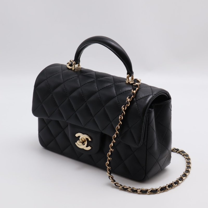 CHANEL Handle Mini CF20 - 黑金-5