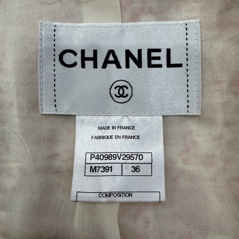 99新Chanel香奈兒 紅白拼色粗花呢針織女款夾克外套 36碼-5