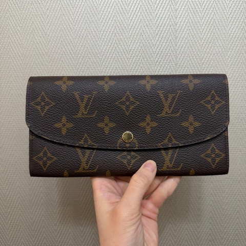 LV 原花金釦Emilie長夾M60697