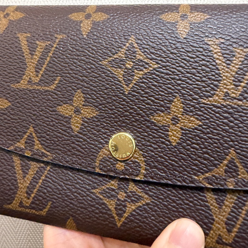 LV 原花金釦Emilie長夾M60697-1
