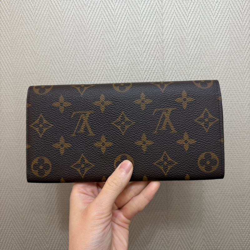 LV 原花金釦Emilie長夾M60697-5
