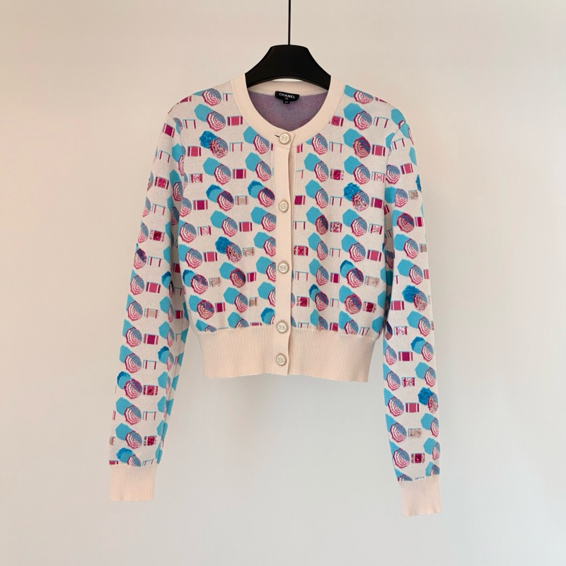 【99新】Chanel/香奈兒/秀款亮片氣球針織開衫/38碼/118562-0