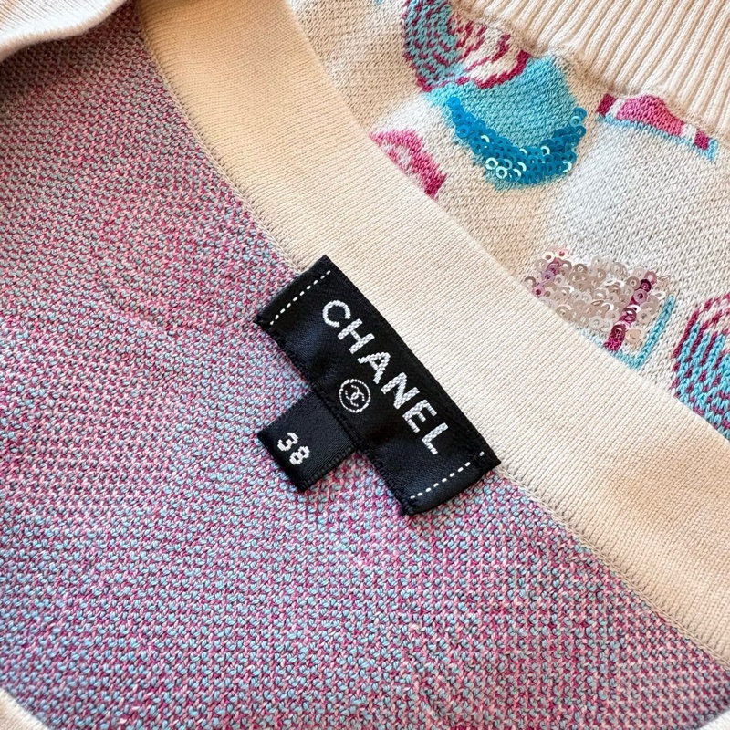 【99新】Chanel/香奈兒/秀款亮片氣球針織開衫/38碼/118562-4