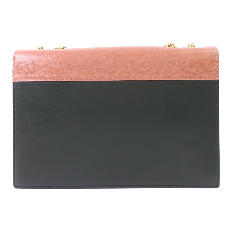 CELINE 牛皮皮革Envelope Shoulder Bag金扣鏈帶肩背袋-1