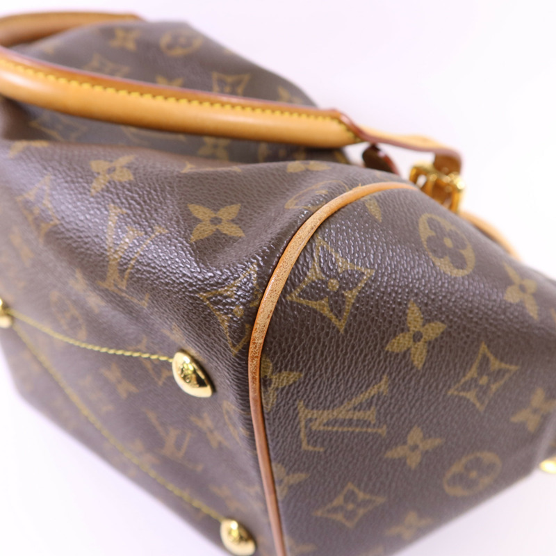 LOUIS VUITTON Monogram Tivoli GM金扣肩背袋-10