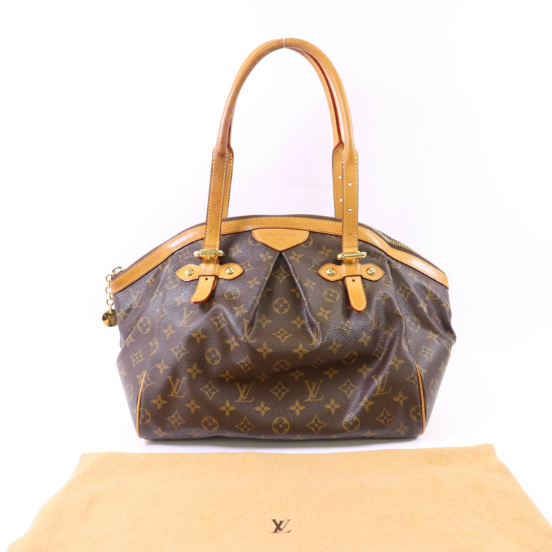 LOUIS VUITTON Monogram Tivoli GM金扣肩背袋-20
