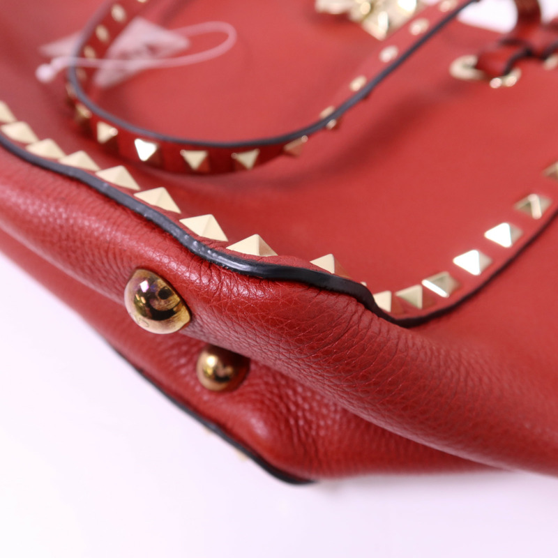 Valentino 牛皮皮革Rockstud 2 Way Shoulder Bag金扣手挽肩背兩用袋-9