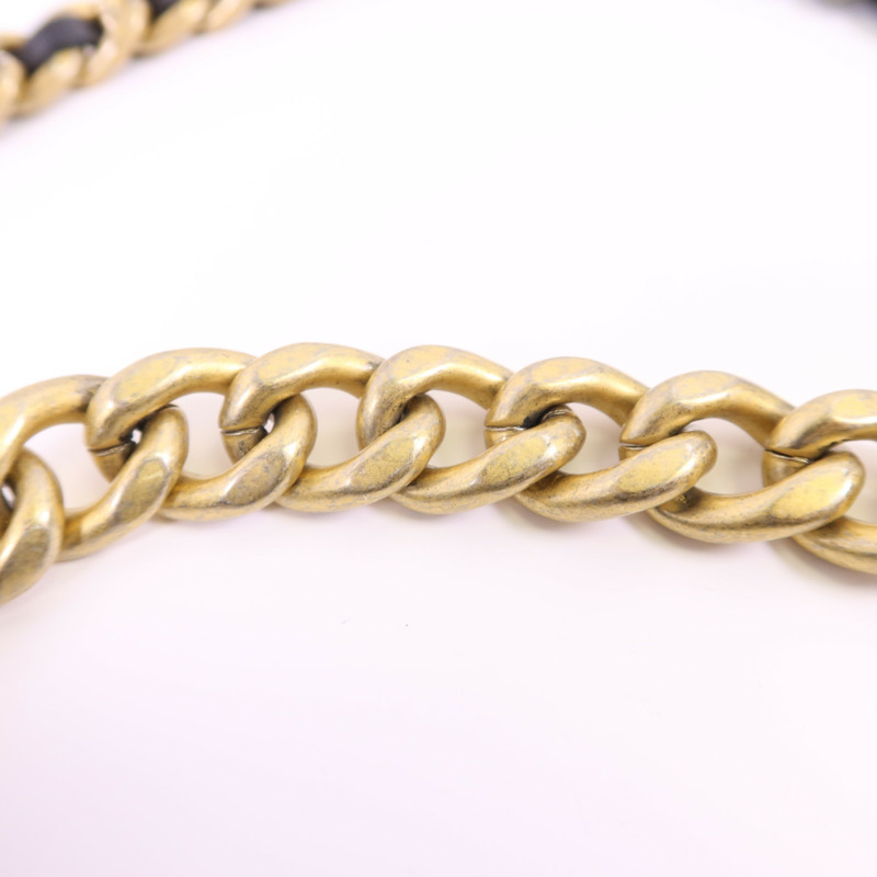 CHANEL 羊皮皮革Classic 19 Small鏈帶肩背袋-16