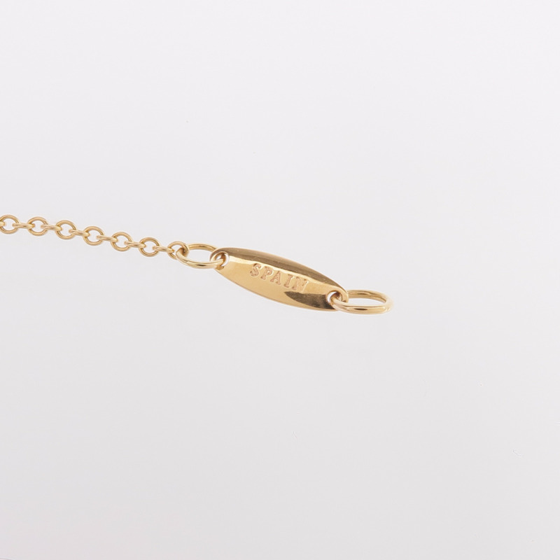 TIFFANY＆CO 18K黃金Open Heart Necklace項鍊-7