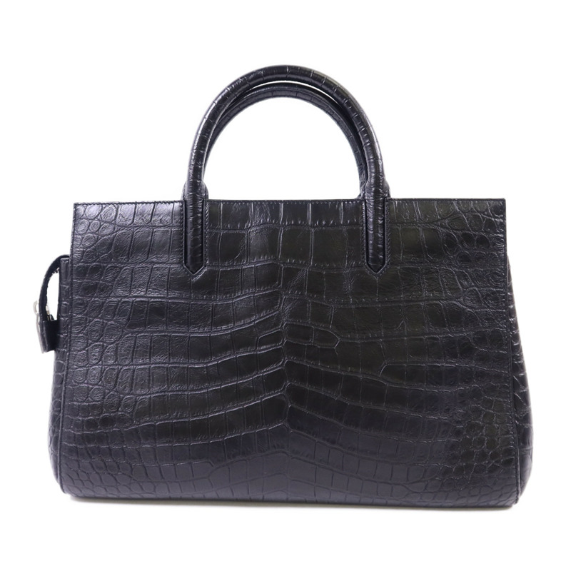 YVES SAINT LAURENT 牛皮皮革Cabas Rive Gauche銀扣手挽肩背兩用袋-2