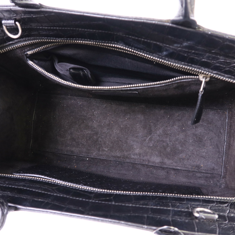 YVES SAINT LAURENT 牛皮皮革Cabas Rive Gauche銀扣手挽肩背兩用袋-5