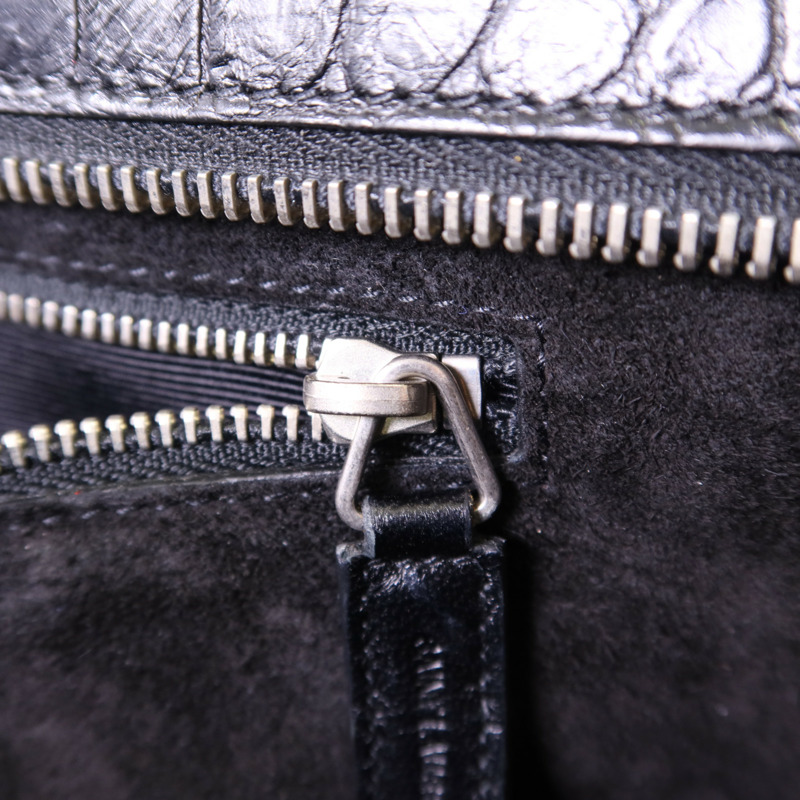 YVES SAINT LAURENT 牛皮皮革Cabas Rive Gauche銀扣手挽肩背兩用袋-8