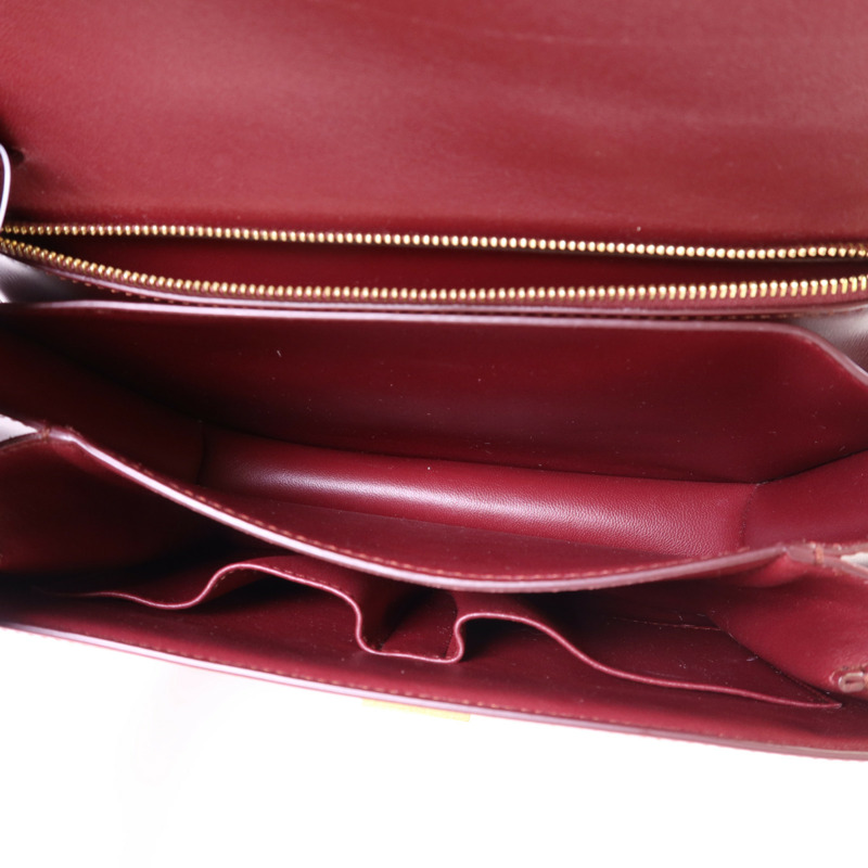 CELINE 牛皮皮革Shoulder Bag金扣肩背袋-5