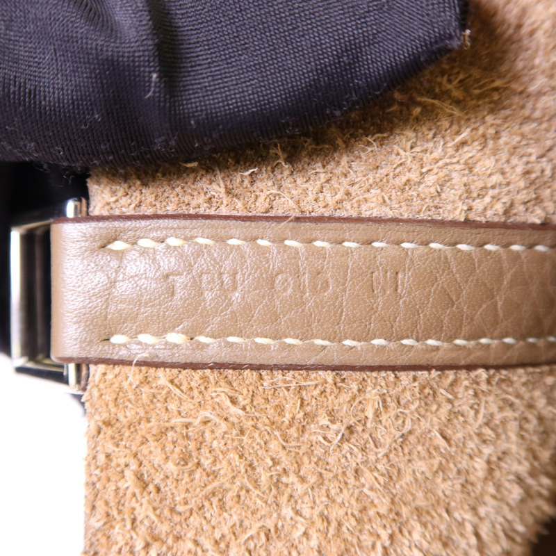 HERMES Clemence皮革Picotin PM銀扣手挽袋Etoupe-7