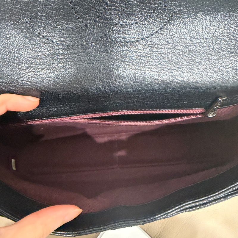 絕版款🈶購證❤️ 香奈兒 #黑銀 #cf25 雙鏈條 流浪 #鎖頭包-21