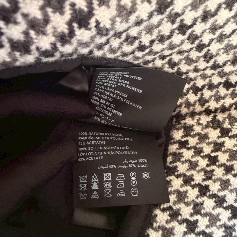 Miu Miu千鳥格漁夫帽M-11