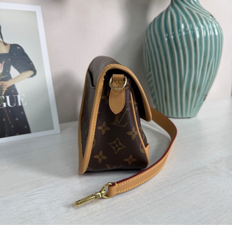 【98%新 有盒子】LV Diane  老花黑肩帶法棍包 芯片款-4