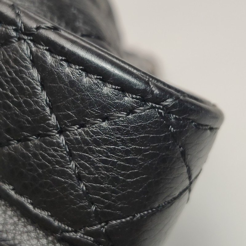 Chanel Boy Bag牛皮純色菱格絎縫方形雙C鎖扣單肩包-20
