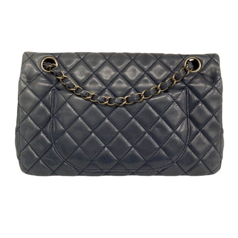 CHANEL 香奈兒 羊皮 深藍色 肩背包-1