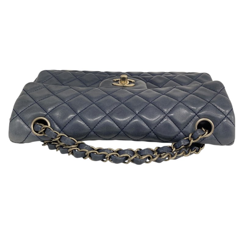 CHANEL 香奈兒 羊皮 深藍色 肩背包-5