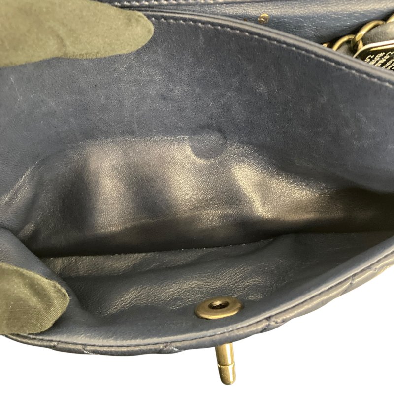 CHANEL 香奈兒 羊皮 深藍色 肩背包-6