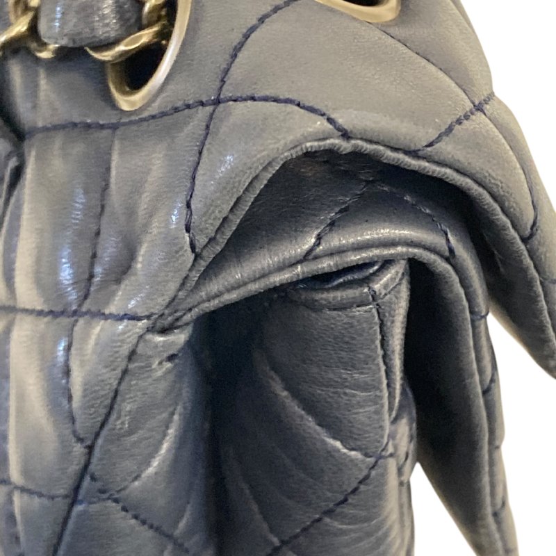 CHANEL 香奈兒 羊皮 深藍色 肩背包-14