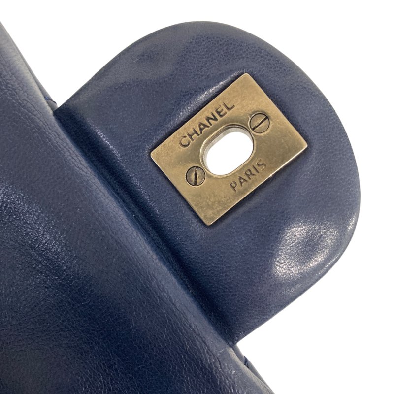 CHANEL 香奈兒 羊皮 深藍色 肩背包-18