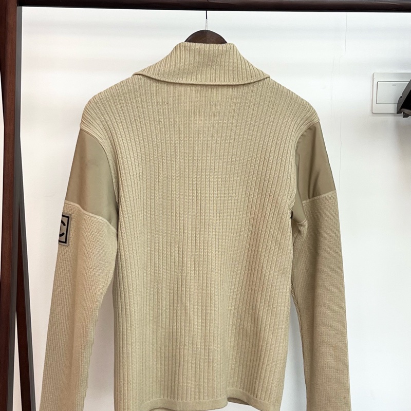 Chanel香奈儿 运动系列方标羊毛针织拉链开衫外套-5