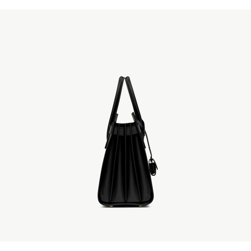 SAINT LAURENT Saint Laurent Sac de Jour 黑色皮革包 378299 02G9W 1000-12