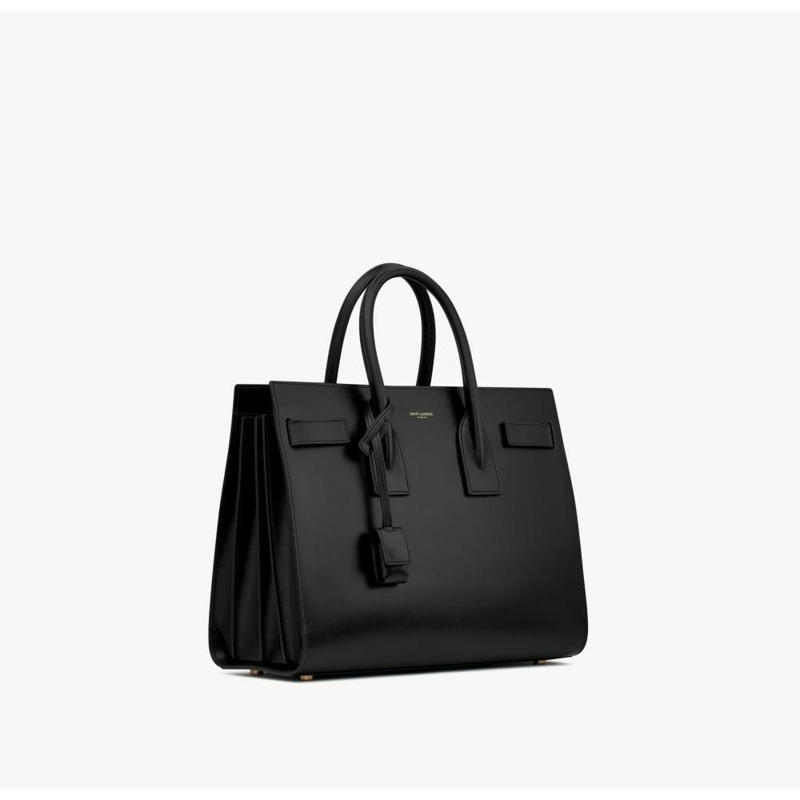 SAINT LAURENT Saint Laurent Sac de Jour 黑色皮革包 378299 02G9W 1000-14