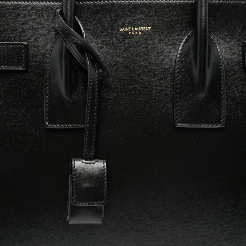 SAINT LAURENT Saint Laurent Sac de Jour 黑色皮革包 378299 02G9W 1000-16