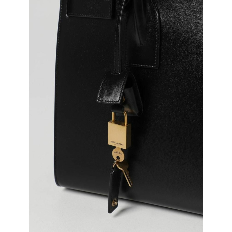 SAINT LAURENT Saint Laurent Sac de Jour 黑色皮革包 378299 02G9W 1000-17