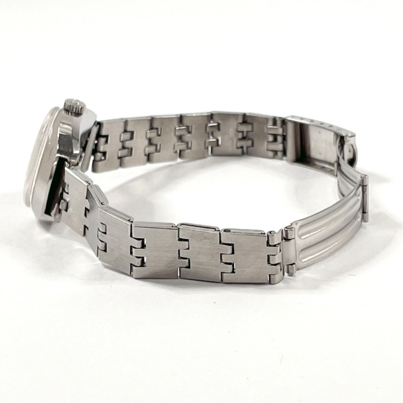 歐米茄海馬系列 Cosmic Ladymatic 女士腕錶，精鋼/精鋼材質，銀色錶殼，手動上鍊，銀色錶盤-3