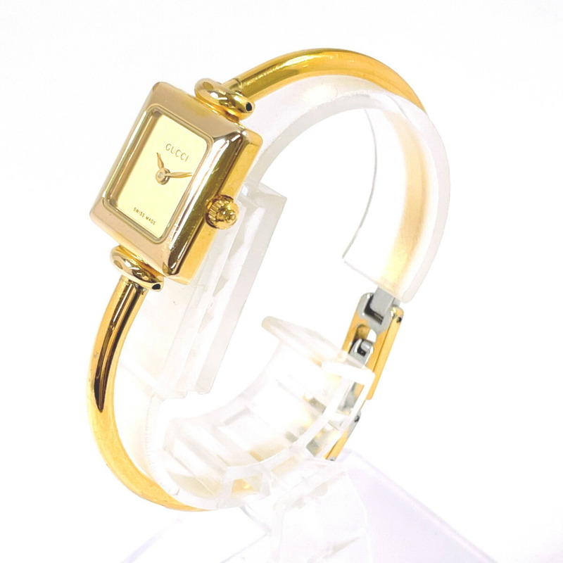 GUCCI 1900L 女士腕錶，不鏽鋼/不鏽鋼錶殼，金色石英機芯，錶盤-1