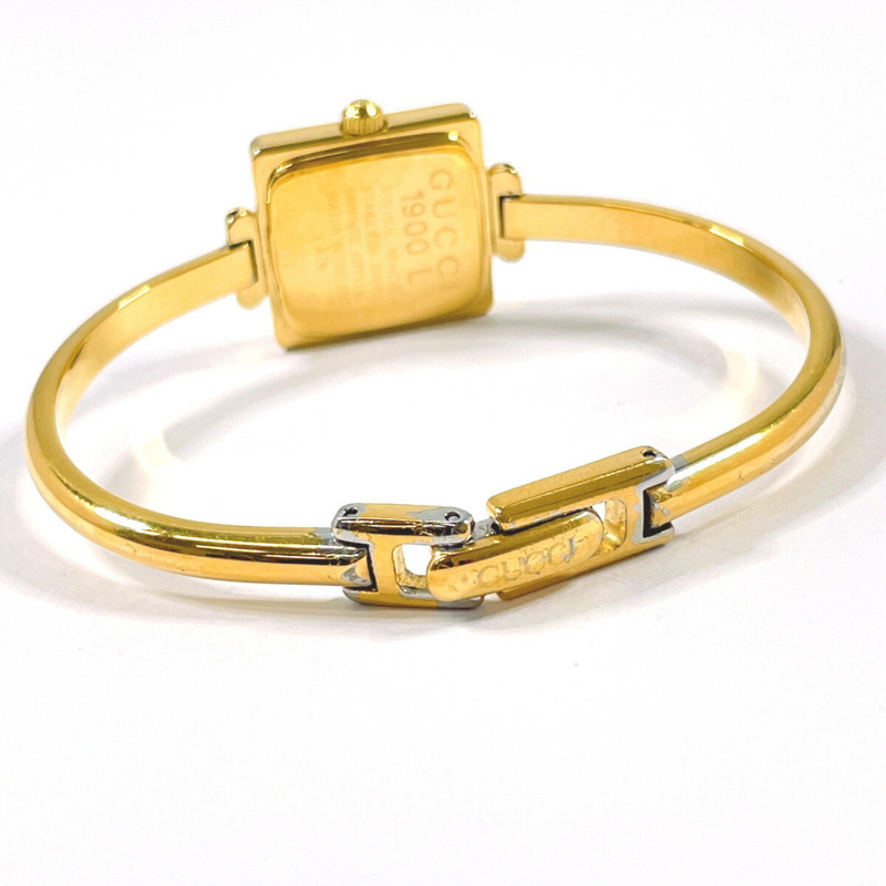 GUCCI 1900L 女士腕錶，不鏽鋼/不鏽鋼錶殼，金色石英機芯，錶盤-2