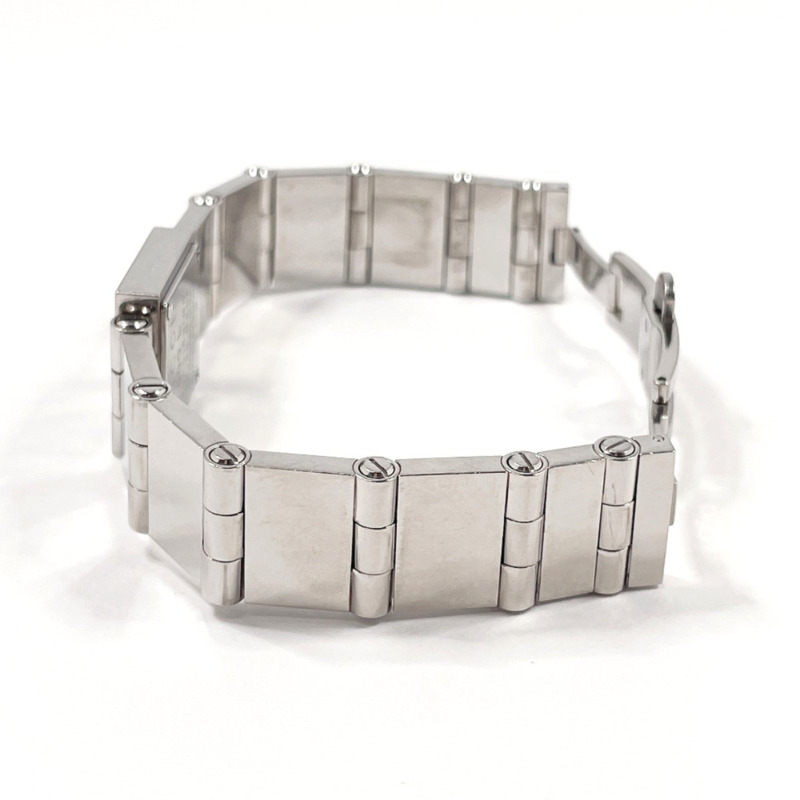 GUCCI 600L 女士腕錶，不鏽鋼/不鏽鋼錶殼，銀色，石英機芯，黑色錶盤-4