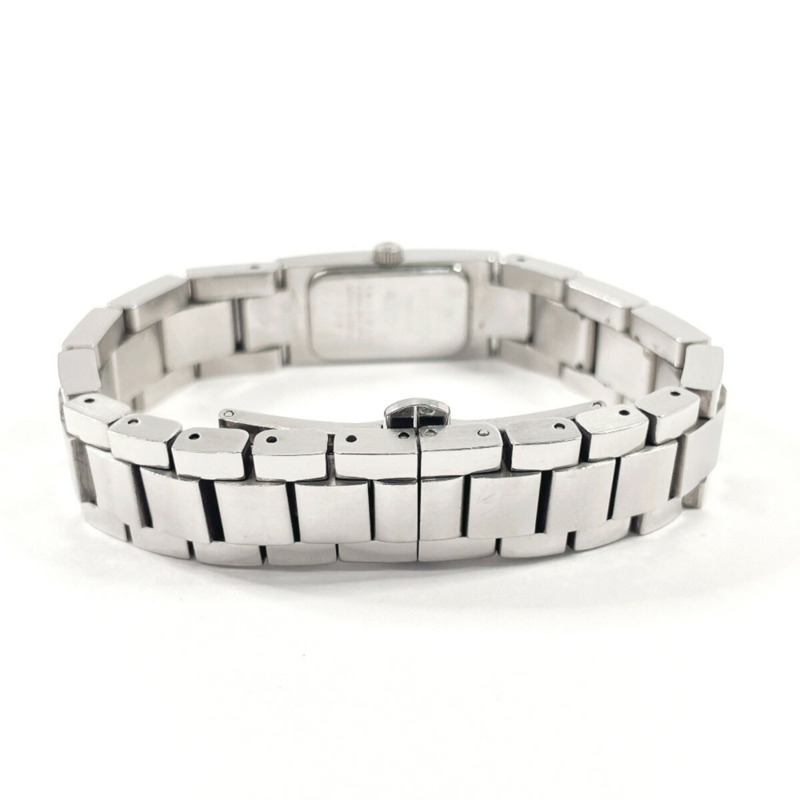 GUCCI 4600L 女士不鏽鋼腕錶,銀色石英機芯,黑色錶盤-2