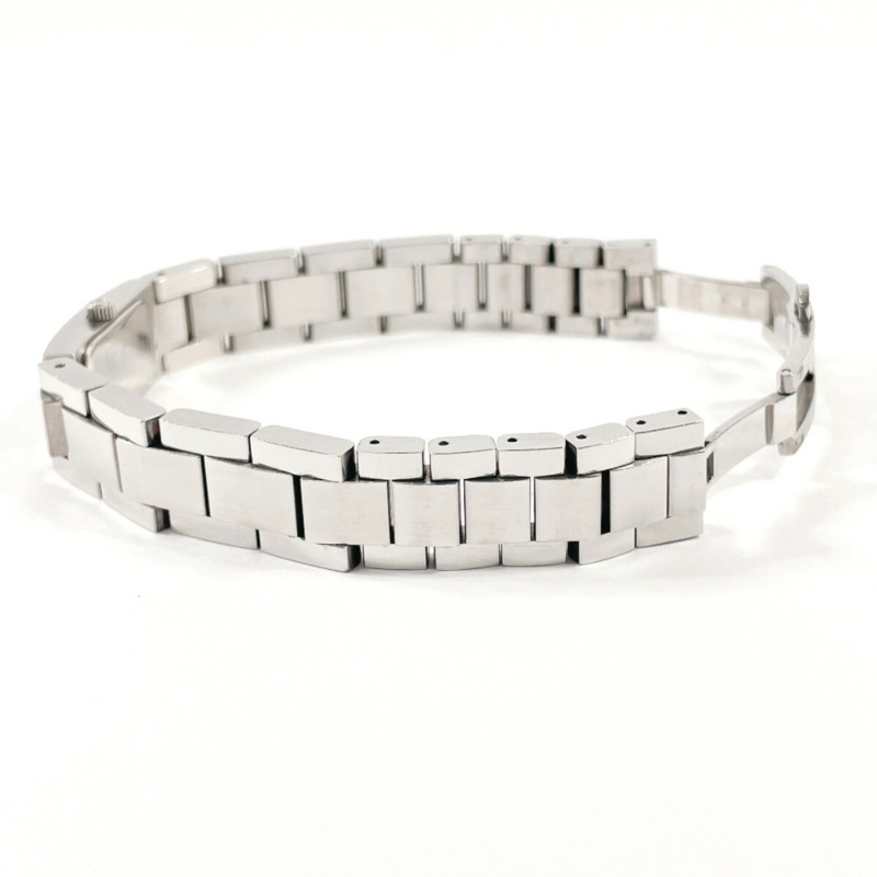 GUCCI 4600L 女士不鏽鋼腕錶,銀色石英機芯,黑色錶盤-3