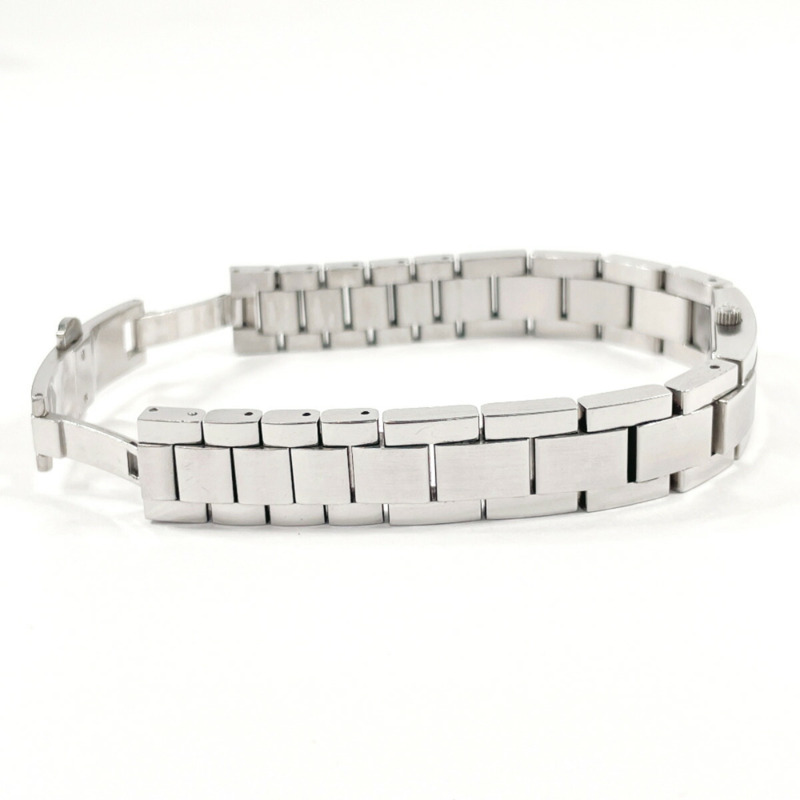 GUCCI 4600L 女士不鏽鋼腕錶,銀色石英機芯,黑色錶盤-4