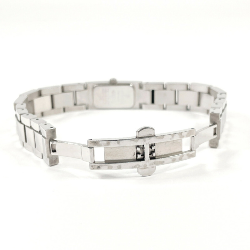 GUCCI 4600L 女士不鏽鋼腕錶,銀色石英機芯,黑色錶盤-5