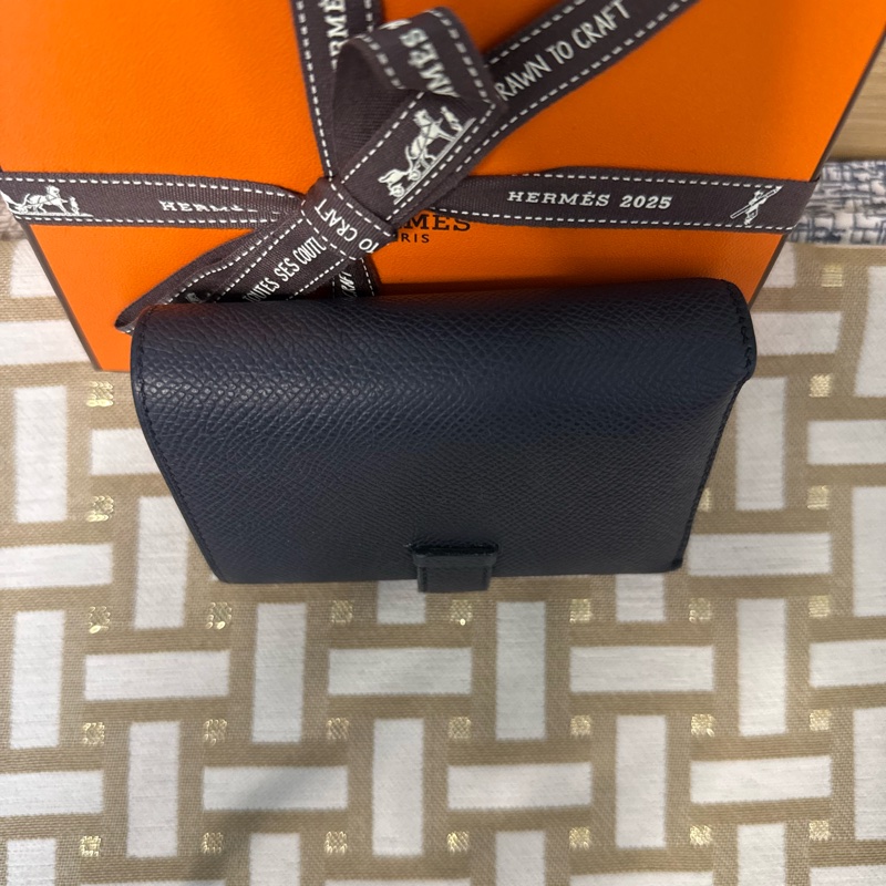 愛馬仕三摺銀包-3