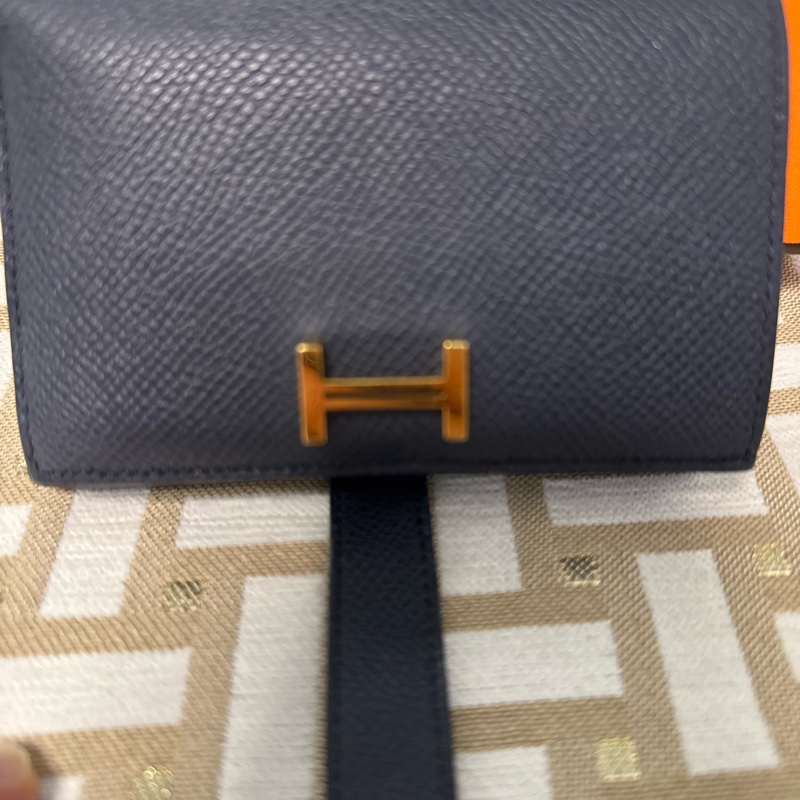 愛馬仕三摺銀包-8