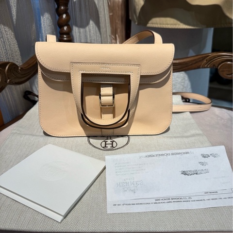 Hermes mini halzan蔷薇粉swift x