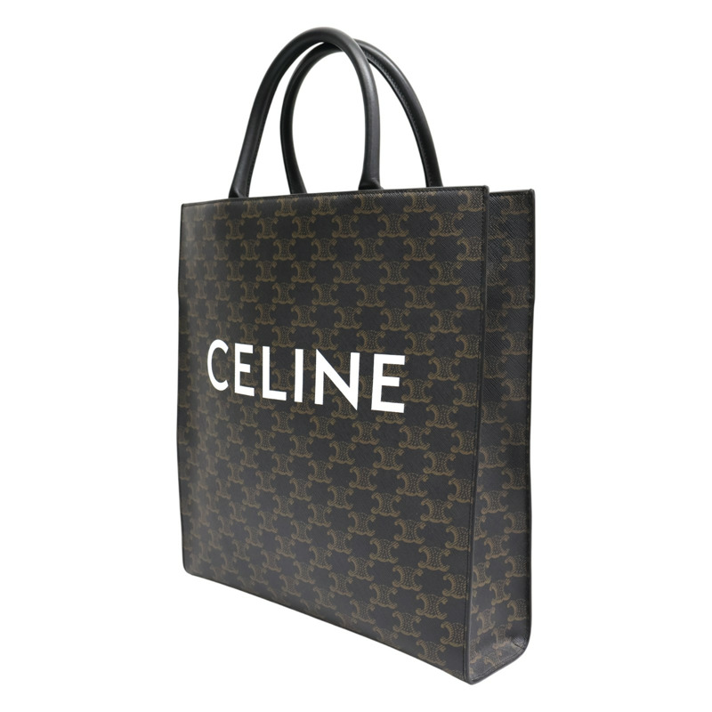 黑色 Triomphe帆布 Cabas 老花琴譜包 肩背包【CELINE 賽琳】-2