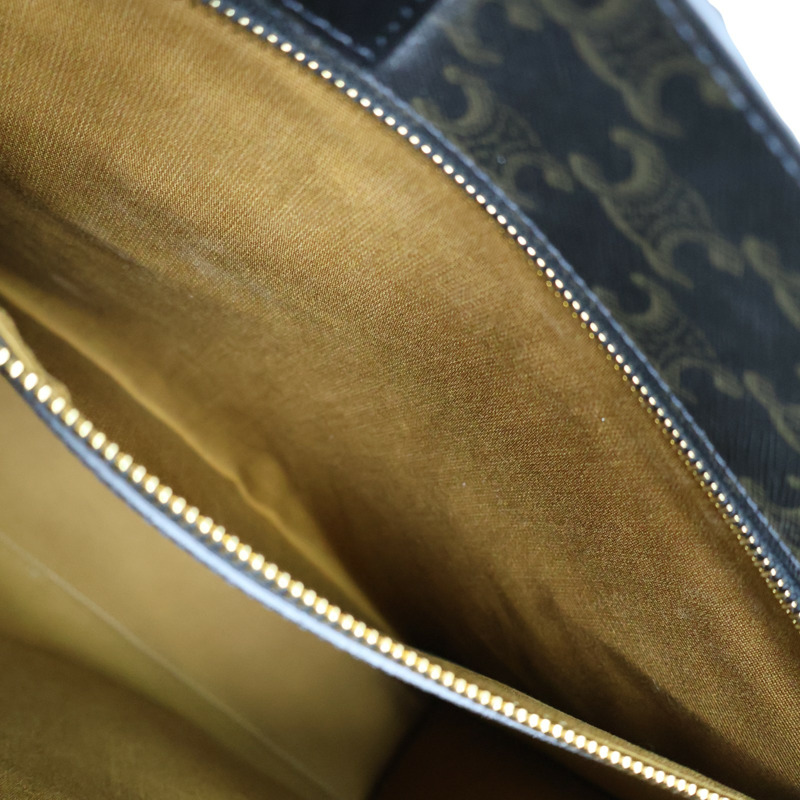 黑色 Triomphe帆布 Cabas 老花琴譜包 肩背包【CELINE 賽琳】-6