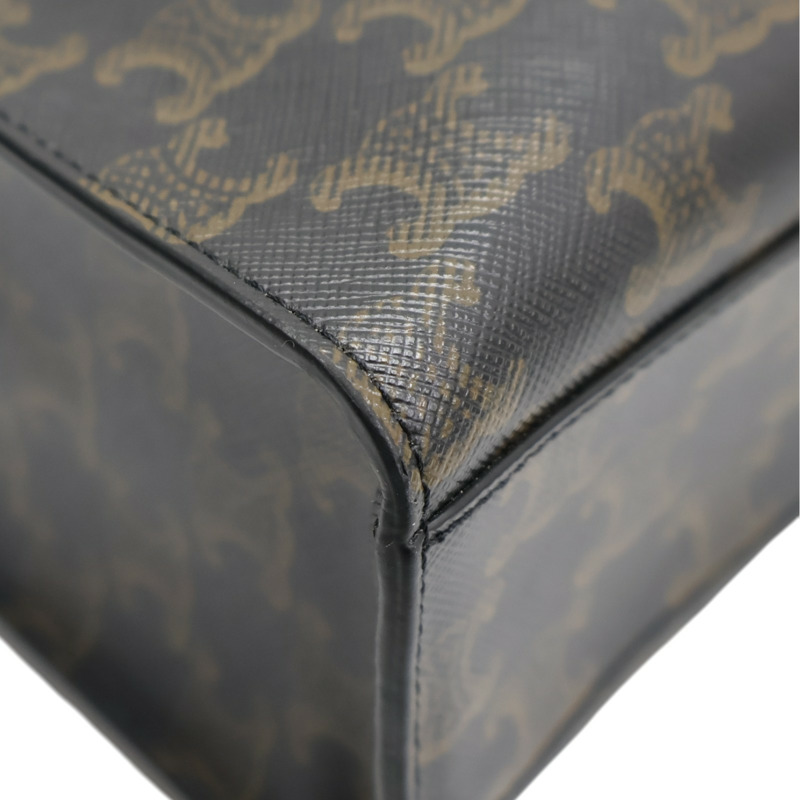 黑色 Triomphe帆布 Cabas 老花琴譜包 肩背包【CELINE 賽琳】-14