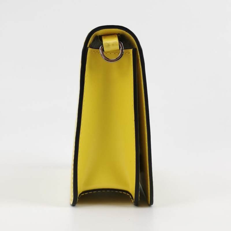 Prada牛皮純色三角徽標單肩包-3