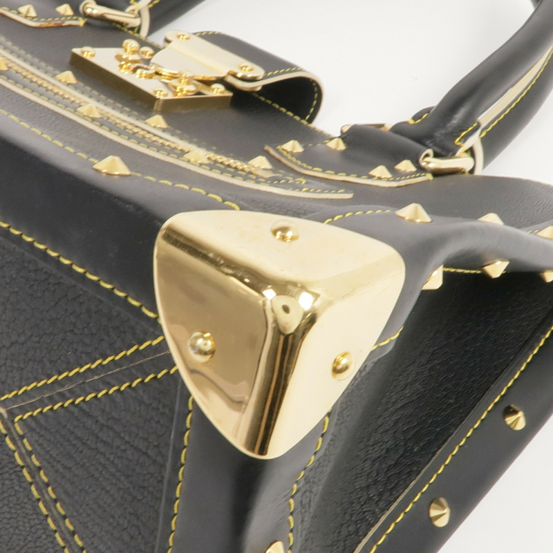 LOUIS VUITTON Suhali皮革Fabuleux金扣手挽袋-5