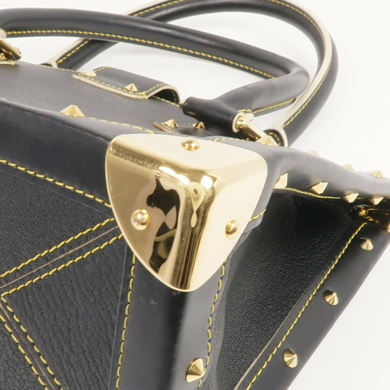 LOUIS VUITTON Suhali皮革Fabuleux金扣手挽袋-7